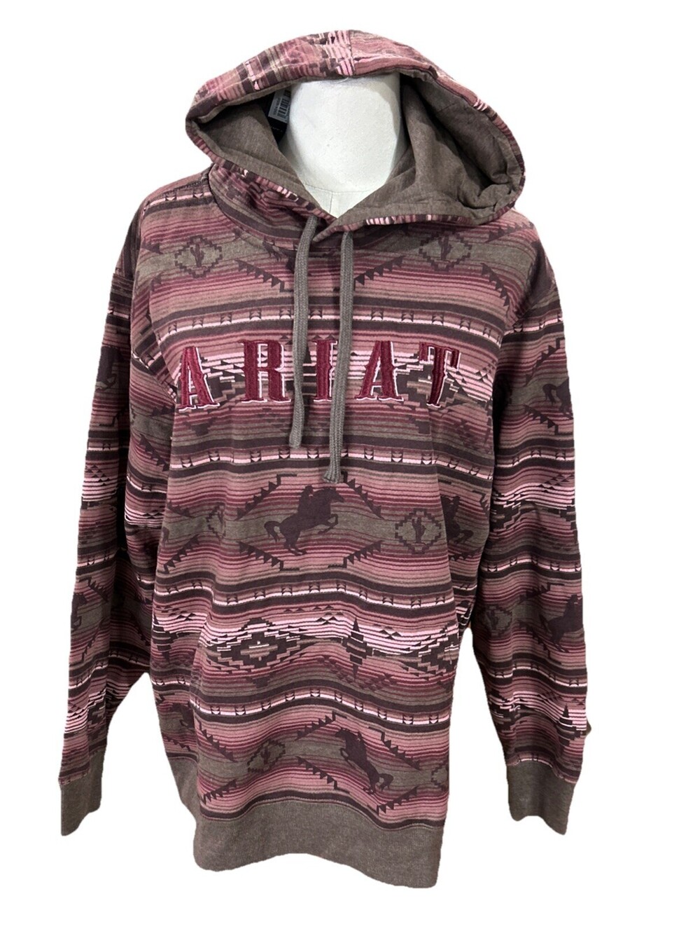 Ariat Women’s Aztec Hoodie XL Pullover Sweater Horse